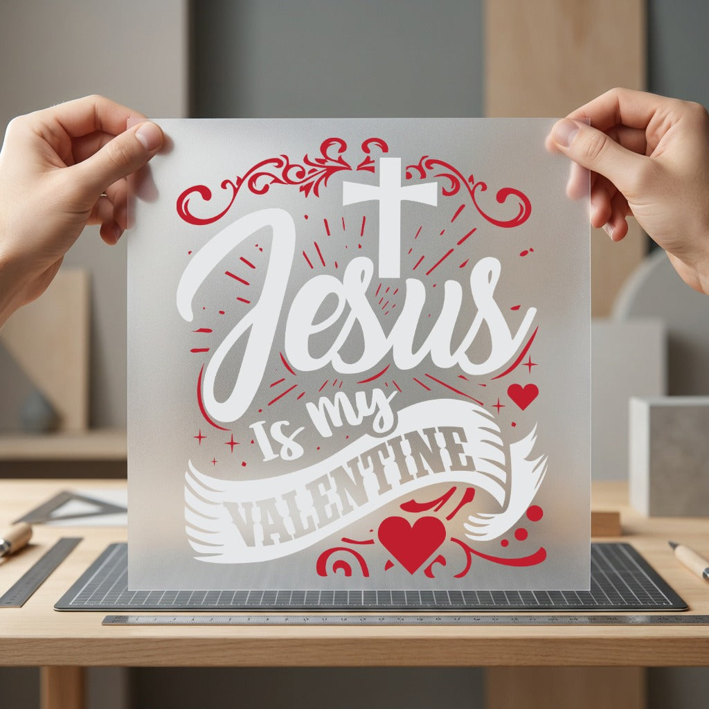 Jesus Valentine Christian Diy Christian Faith Ready to Press DTF Transfer for Dtf