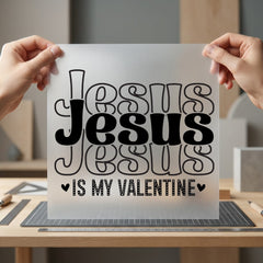 Jesus Valentine Retro Christian Christian Faith Ready to Press DTF Transfer for Dtf