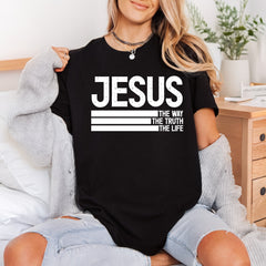 Jesus Way Truth Life Christian Faith Ready to Press DTF Transfer for Dtf