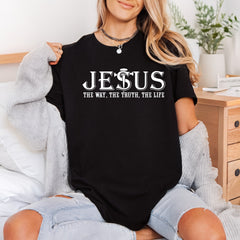 Jesus Way Truth Life Christian Faith Ready to Press DTF Transfer for Dtf