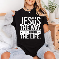 Jesus Way Truth Life Christian Faith Ready to Press DTF Transfer for Dtf