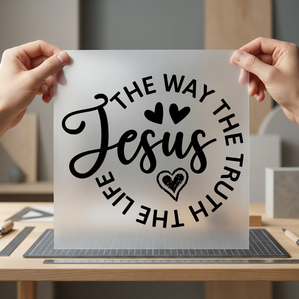 Jesus Way Truth Life Christian Faith Ready to Press DTF Transfer for Dtf