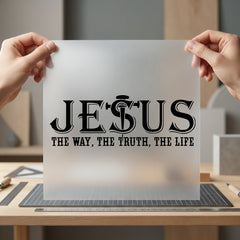 Jesus Way Truth Life Christian Faith Ready to Press DTF Transfer for Dtf