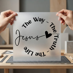 Jesus Way Truth Life Christian Faith Ready to Press DTF Transfer for Dtf