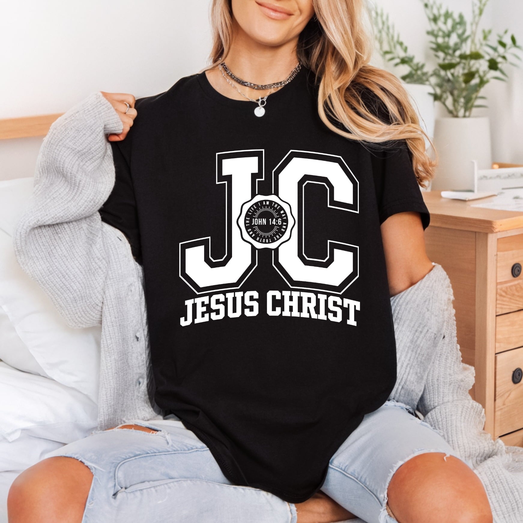 John Collegiate Diy Christian Faith Ready to Press DTF Transfer for Dtf