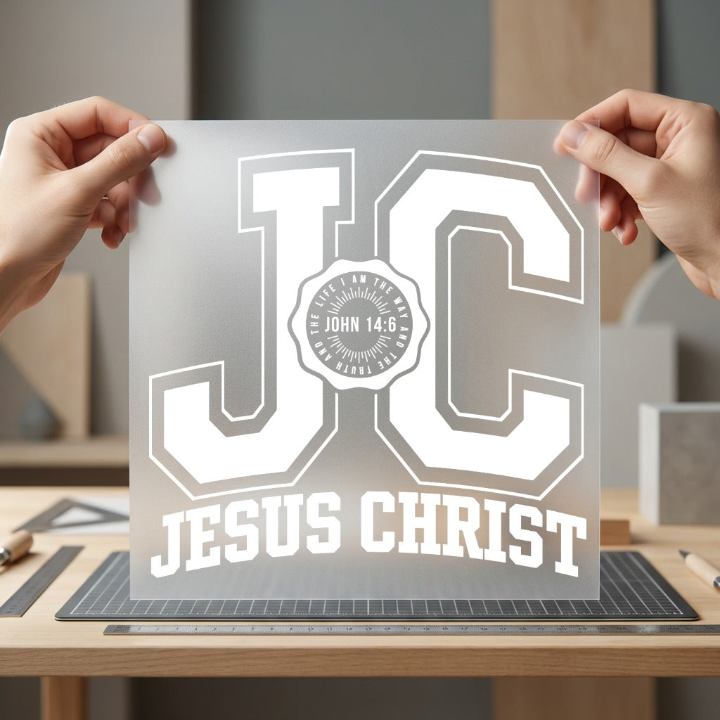 John Collegiate Diy Christian Faith Ready to Press DTF Transfer for Dtf