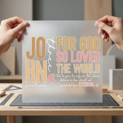 John Quote Scripture Diy Christian Faith Ready to Press DTF Transfer for Dtf