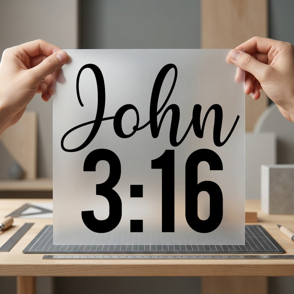 John Scripture Verse Faith Christian Faith Ready to Press DTF Transfer for Dtf