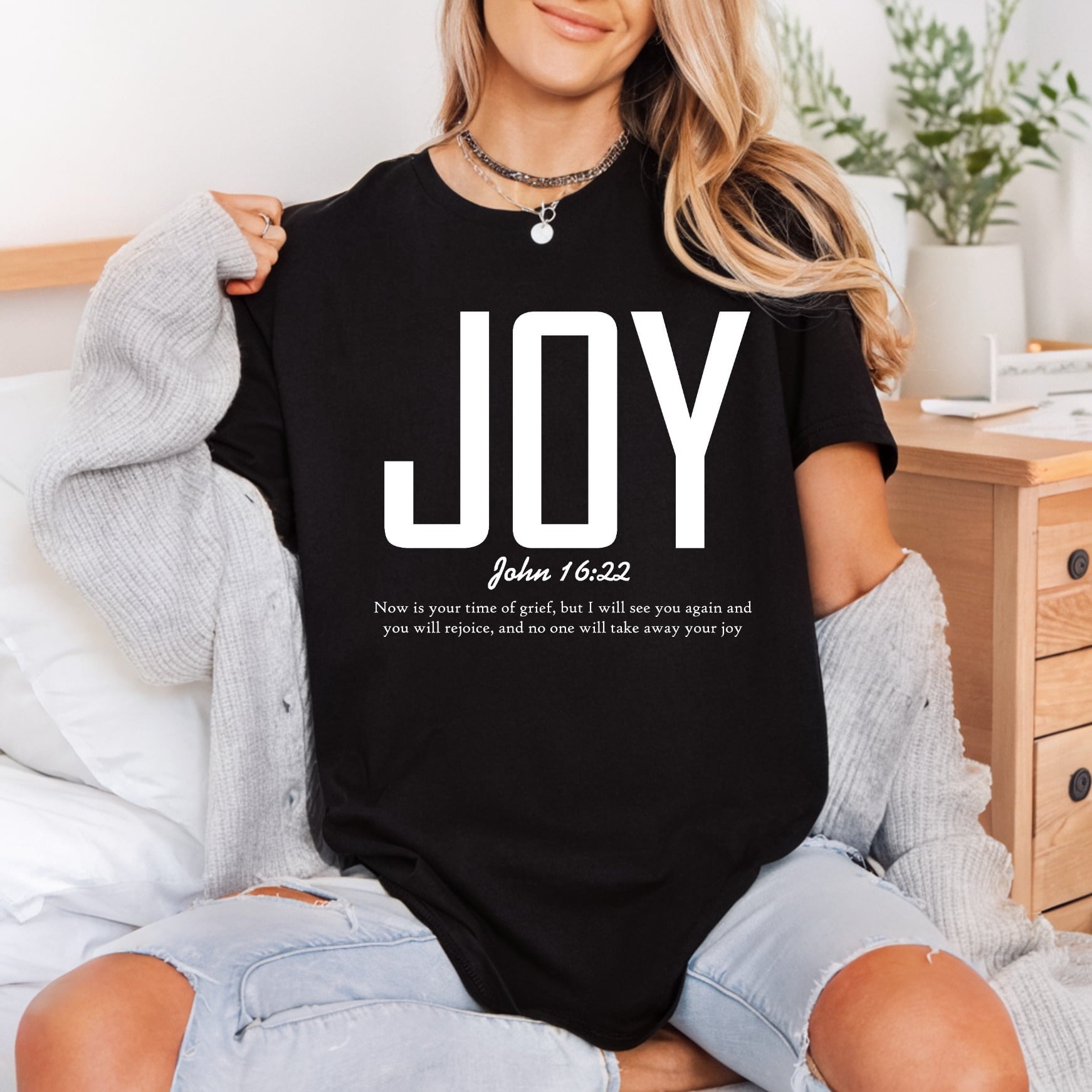 Joy John Christian Scripture Christian Faith Ready to Press DTF Transfer for Dtf