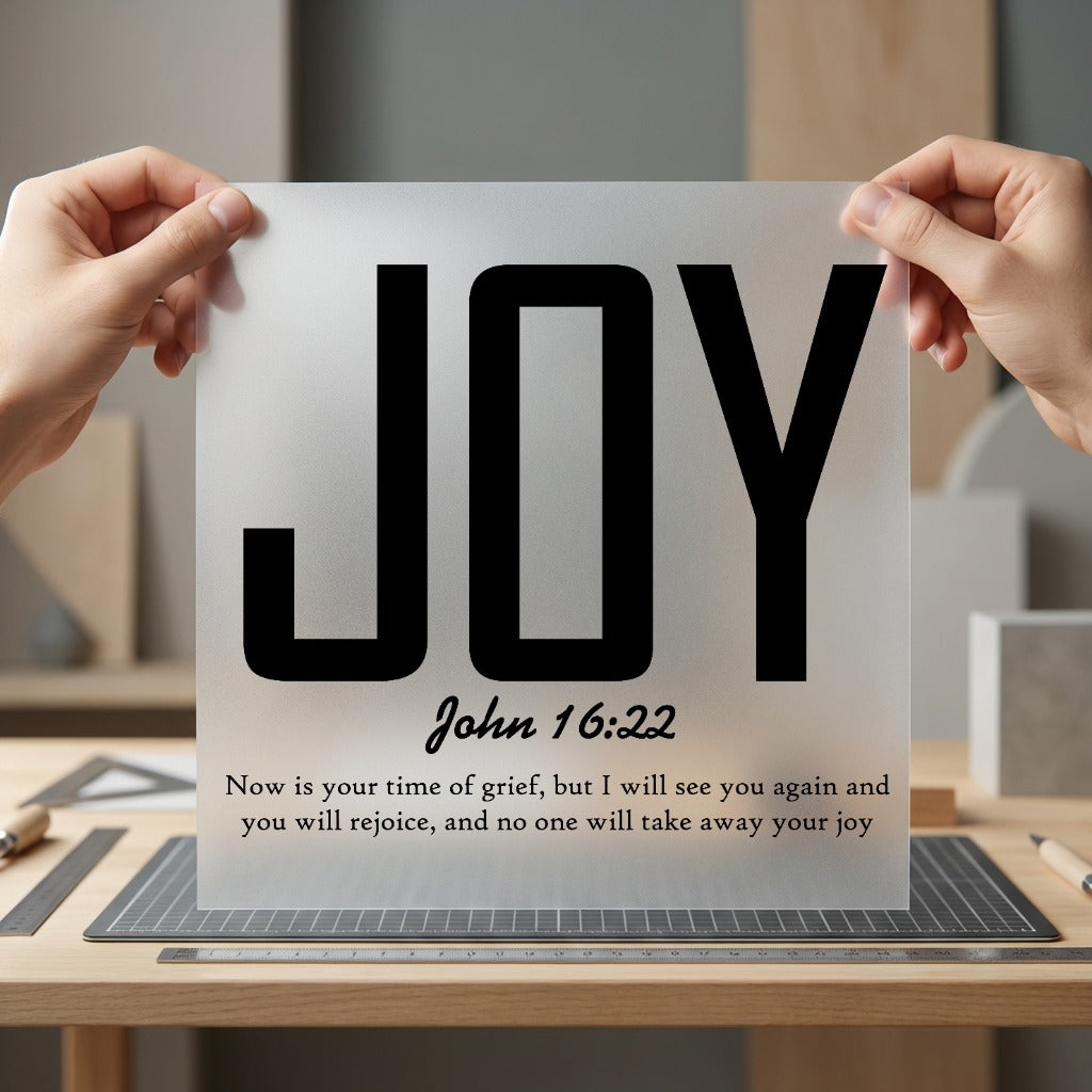Joy John Christian Scripture Christian Faith Ready to Press DTF Transfer for Dtf