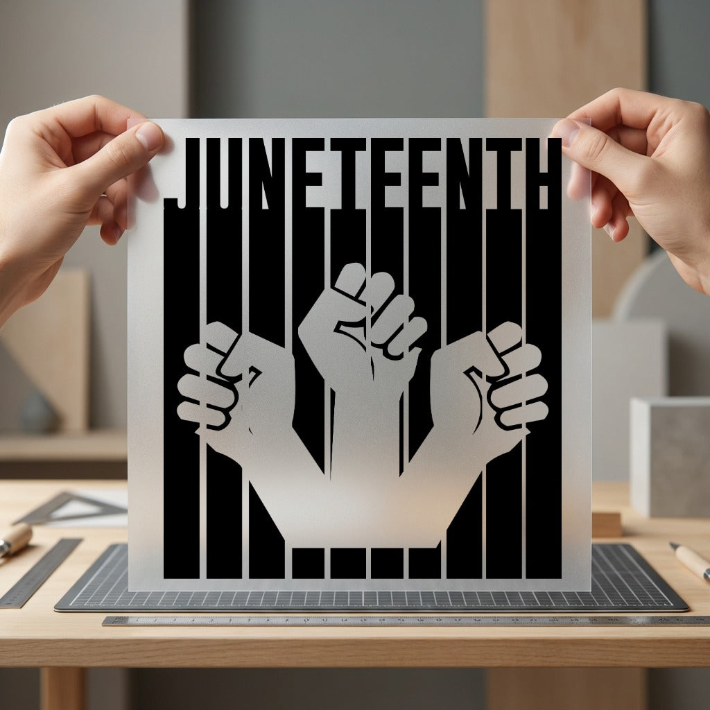 Juneteenth Celebration Fists Empowering Usa Freedom Ready to Press DTF Transfer for Dtf