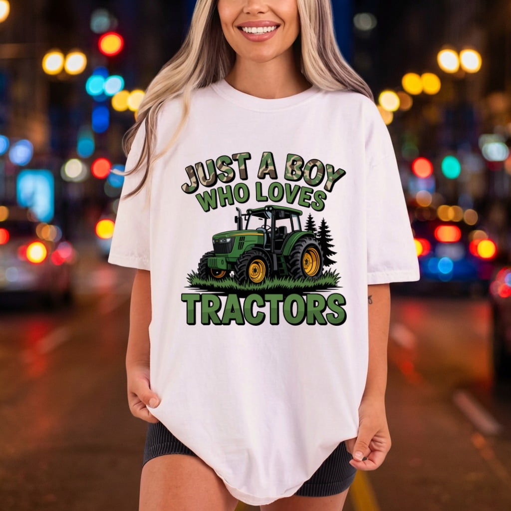 Just Boy Who Loves Usa Funny Ready to Press DTF Transfer for Dtf