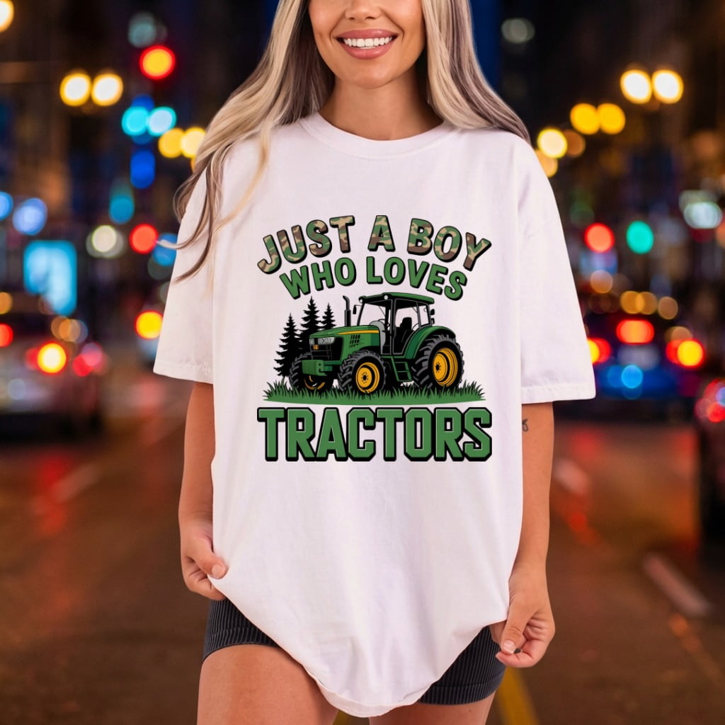Just Boy Who Loves Usa Funny Ready to Press DTF Transfer for Dtf