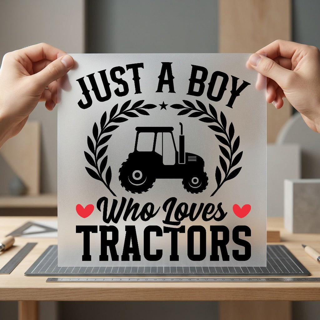 Just Boy Who Loves Usa Funny Ready to Press DTF Transfer for Dtf
