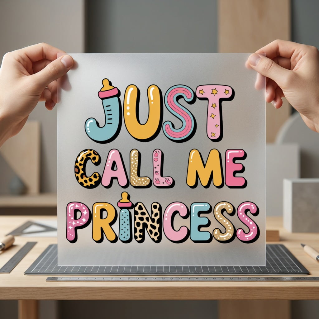 Just Call Princess Diy Aesthetic Ready to Press DTF Transfer for Dtf