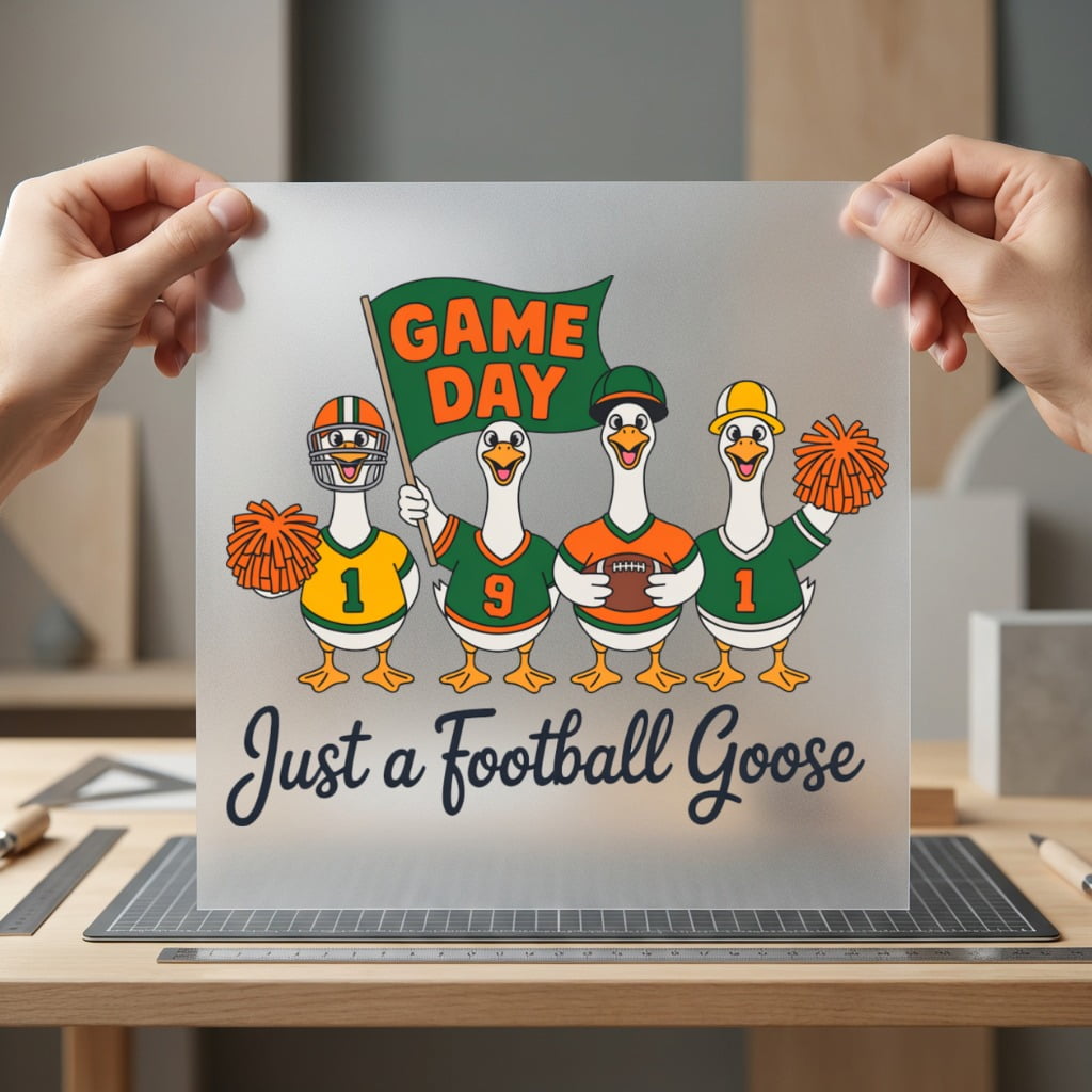 Just Football Goose Game Funny Pet Ready to Press DTF Transfer for Dtf