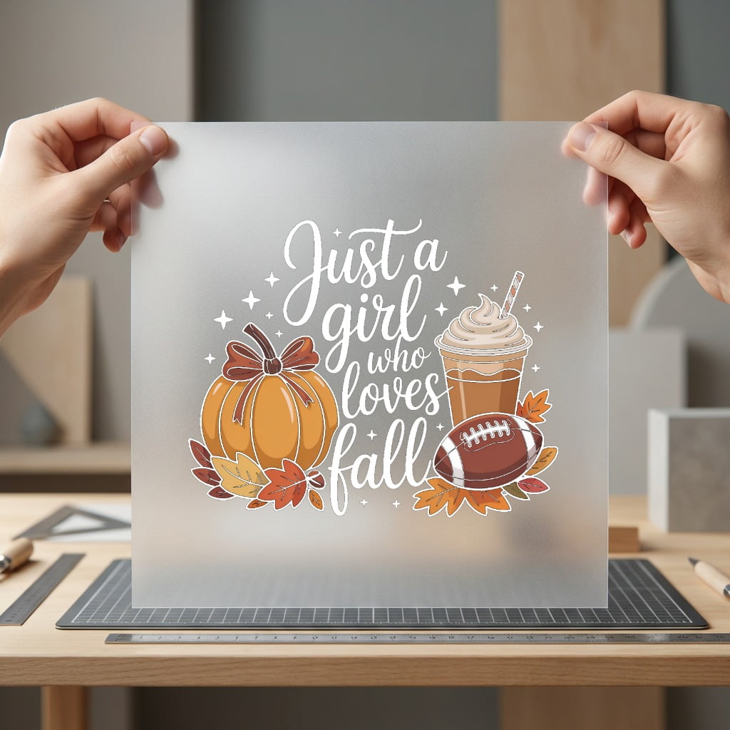 Just Girl Who Loves Fall Autumn Ready to Press DTF Transfer for Dtf