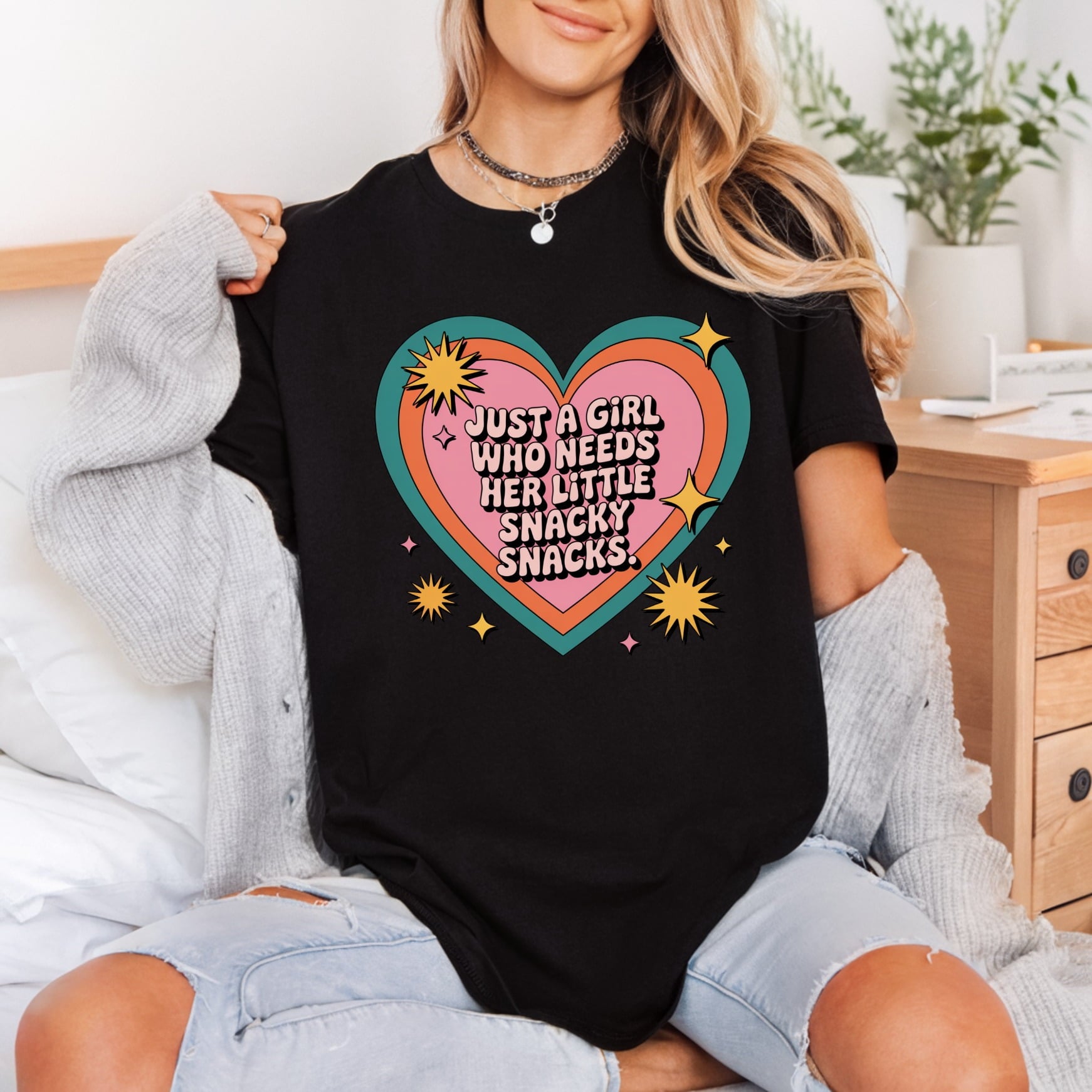 Just Girl Who Needs Funny Sarcastic Ready to Press DTF Transfer for Dtf