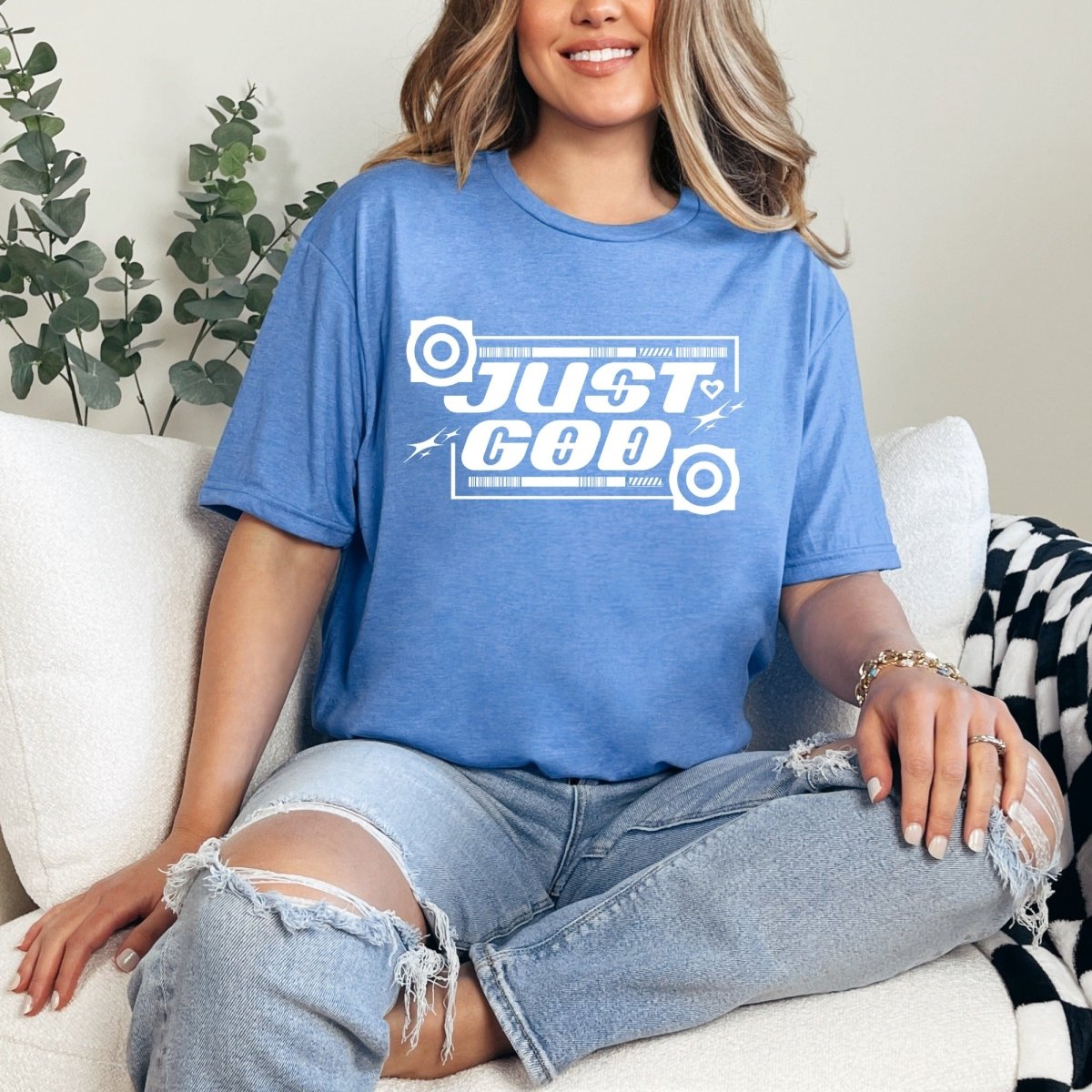 Just God | Bold Faith Streetwear Tee - Luckets.com