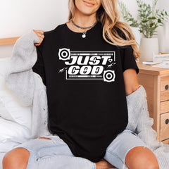 Just God Y2k Aesthetic Christian Faith Ready to Press DTF Transfer for Dtf