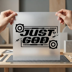 Just God Y2k Aesthetic Christian Faith Ready to Press DTF Transfer for Dtf