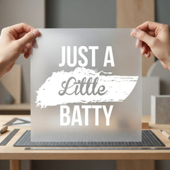 Just Little Batty Spooky Halloween Vintage Ready to Press DTF Transfer for Dtf