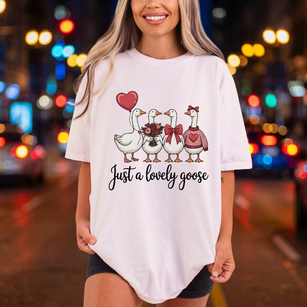 Just Lovely Goose Diy Valentine Ready to Press DTF Transfer for Dtf