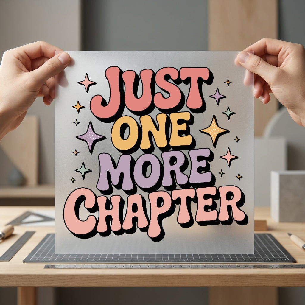 Just One More Chapter Retro Ready to Press DTF Transfer for Dtf