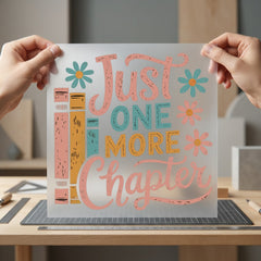 Just One More Chapter Vintage Retro Ready to Press DTF Transfer for Dtf