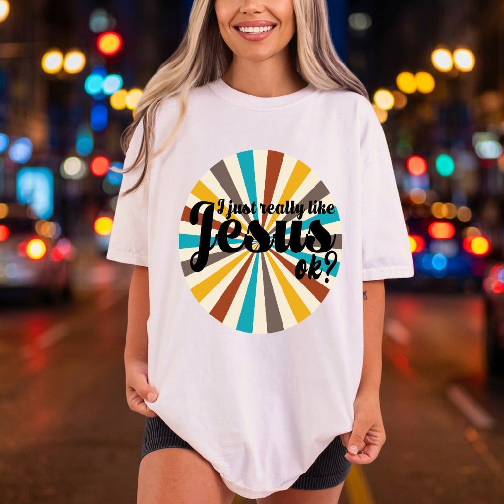 Just Really Like Jesus Christian Faith Ready to Press DTF Transfer for Dtf