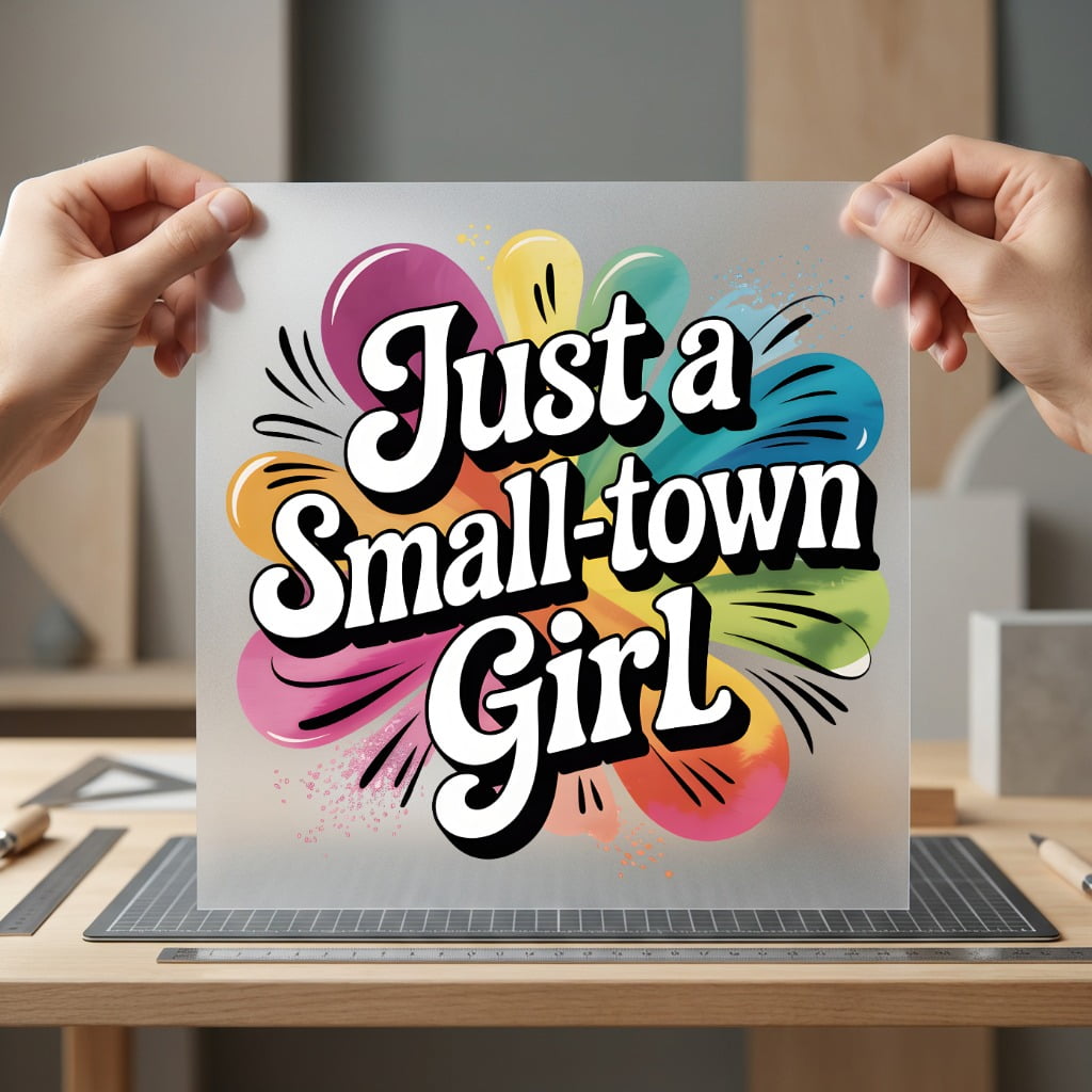 Just Small-town Girl Retro Usa Retro Ready to Press DTF Transfer for Dtf