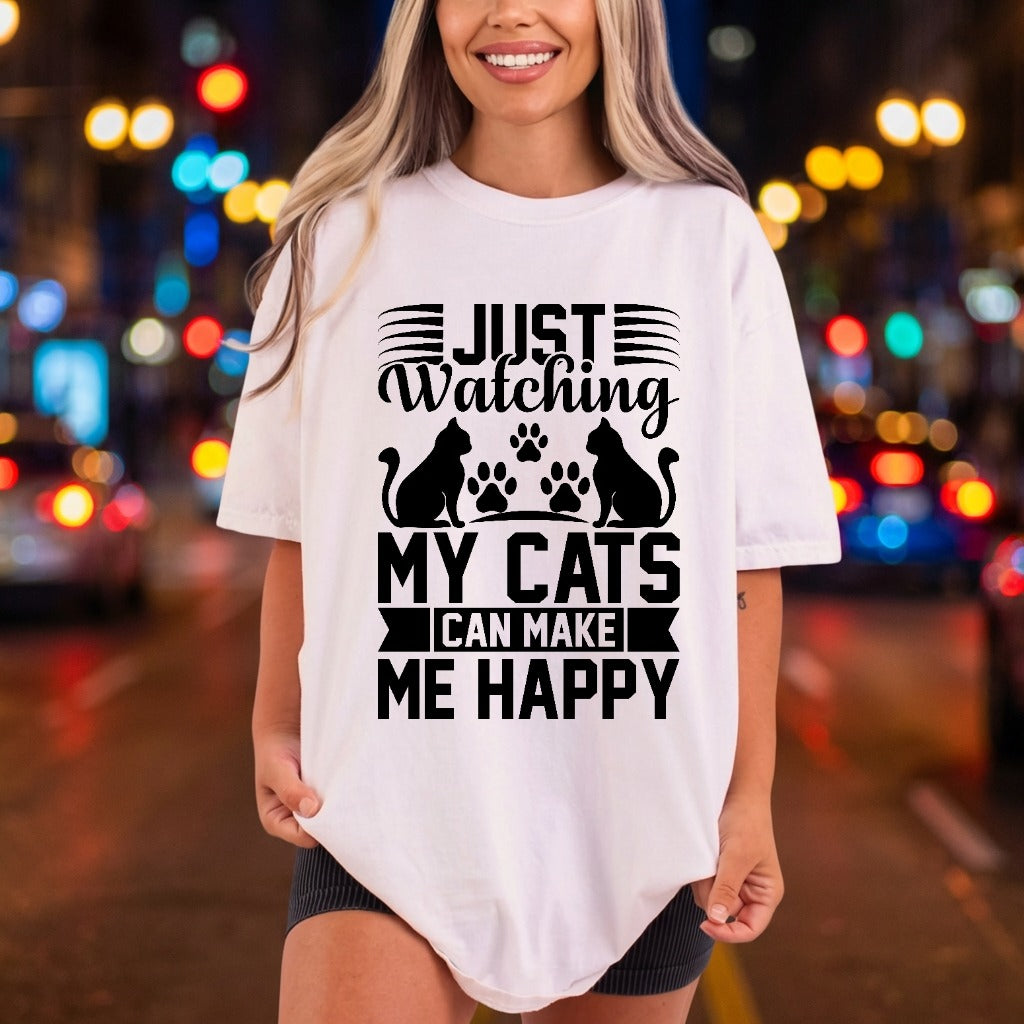 Just Watching Cats Pet Mom Dad Ready to Press DTF Transfer for Dtf