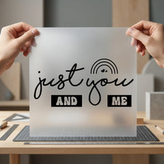 Just You Rainbow Romantic Cute & Kawaii Collection Couples Collection Ready to Press DTF Transfer for Dtf