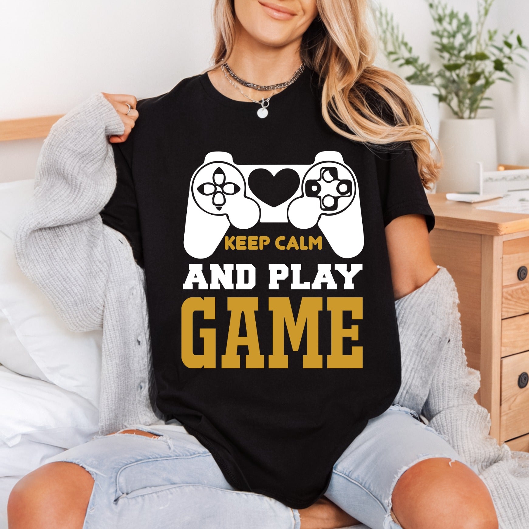 Keep Calm Play Game Aesthetic Ready to Press DTF Transfer for Dtf