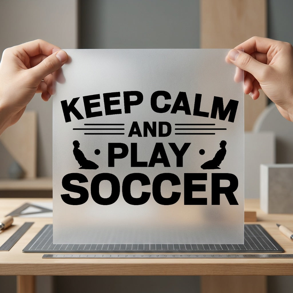 Keep Calm Play Soccer Mom Dad Ready to Press DTF Transfer for Dtf