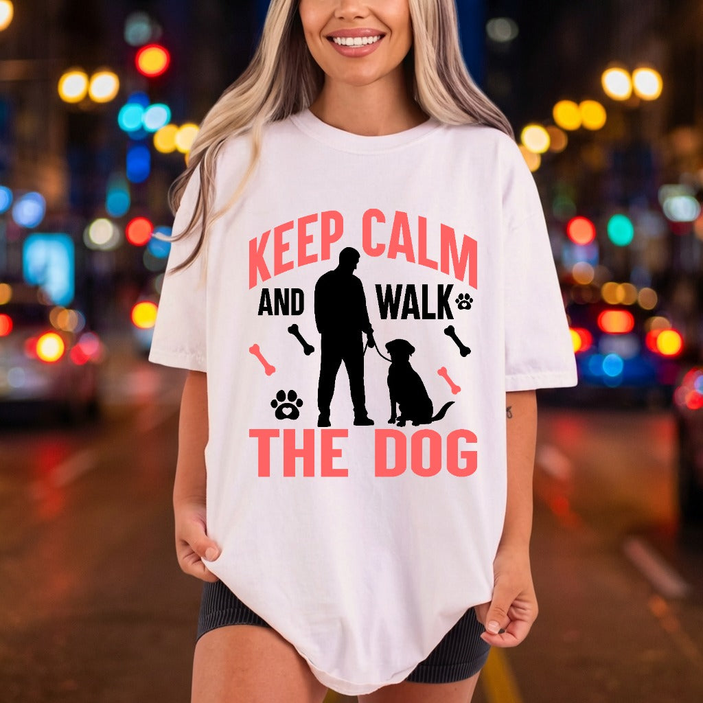 Keep Calm Walk Dog Mom Dad Ready to Press DTF Transfer for Dtf