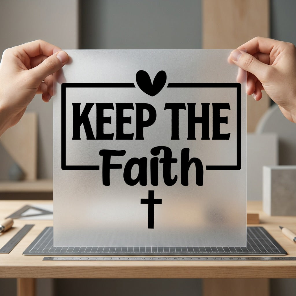 Keep Faith Christian Diy Christian Faith Ready to Press DTF Transfer for Dtf