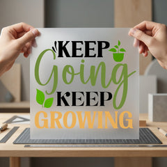 Keep Going Growing Motivational Growth Mindset Collection Positive Vibes Collection Ready to Press DTF Transfer for Dtf