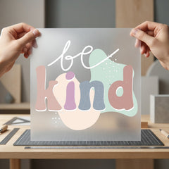 Kind Retro Aesthetic Groovy Vintage Retro Ready to Press DTF Transfer for Dtf