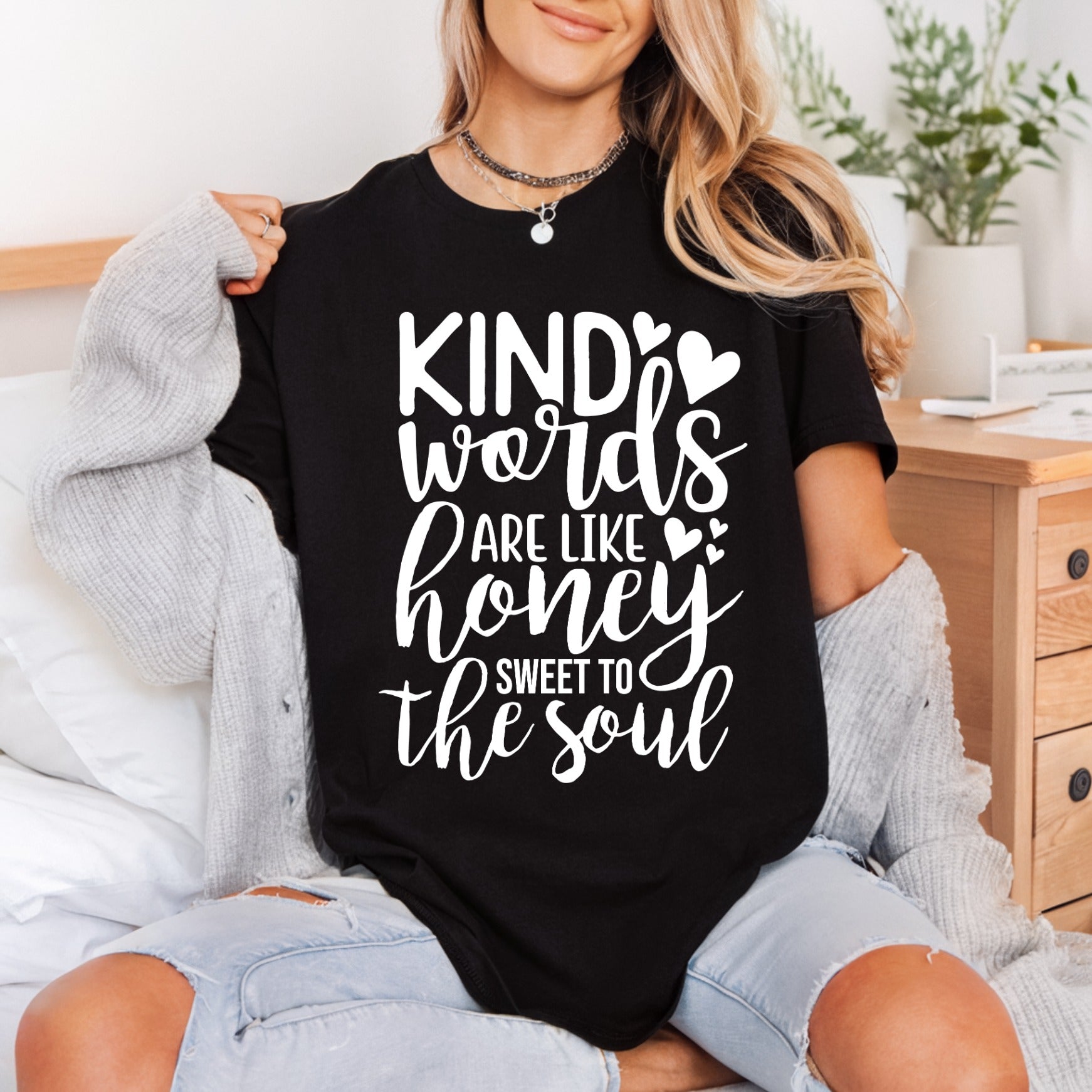 Kind Words Like Honey Christian Faith Ready to Press DTF Transfer for Dtf