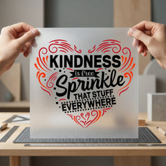 Kindness Free Sprinkle Stuff Aesthetic Ready to Press DTF Transfer for Dtf