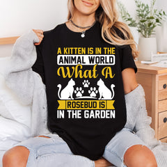 Kitten Animal World Pet Mom Dad Ready to Press DTF Transfer for Dtf