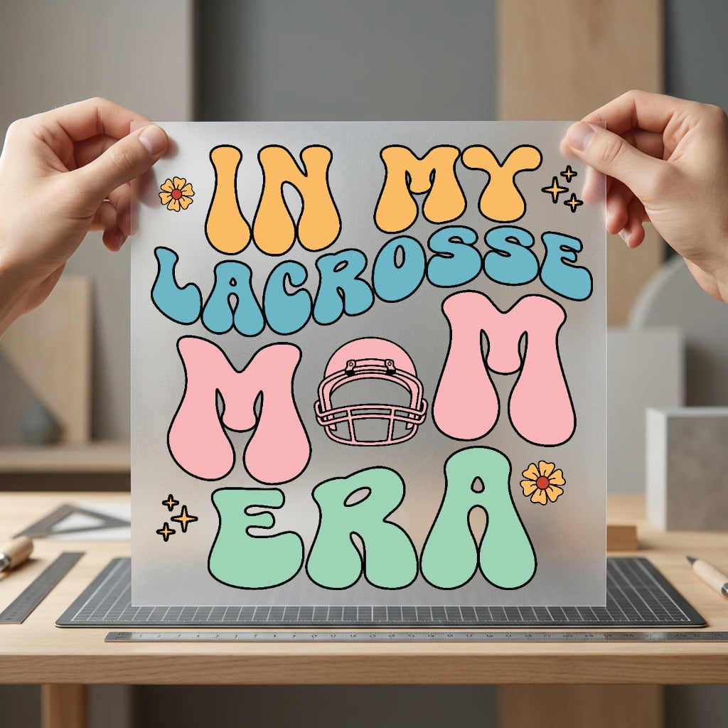 Lacrosse Mom Era Retro Mom Retro Ready to Press DTF Transfer for Dtf