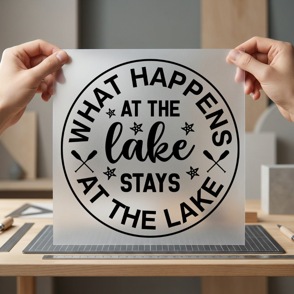 Lake Life Quote White Summer Funny Ready to Press DTF Transfer for Dtf
