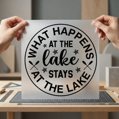 Lake Life Quote White Summer Funny Ready to Press DTF Transfer for Dtf