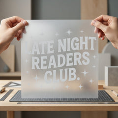 Late Night Readers Club Vintage Retro Ready to Press DTF Transfer for Dtf
