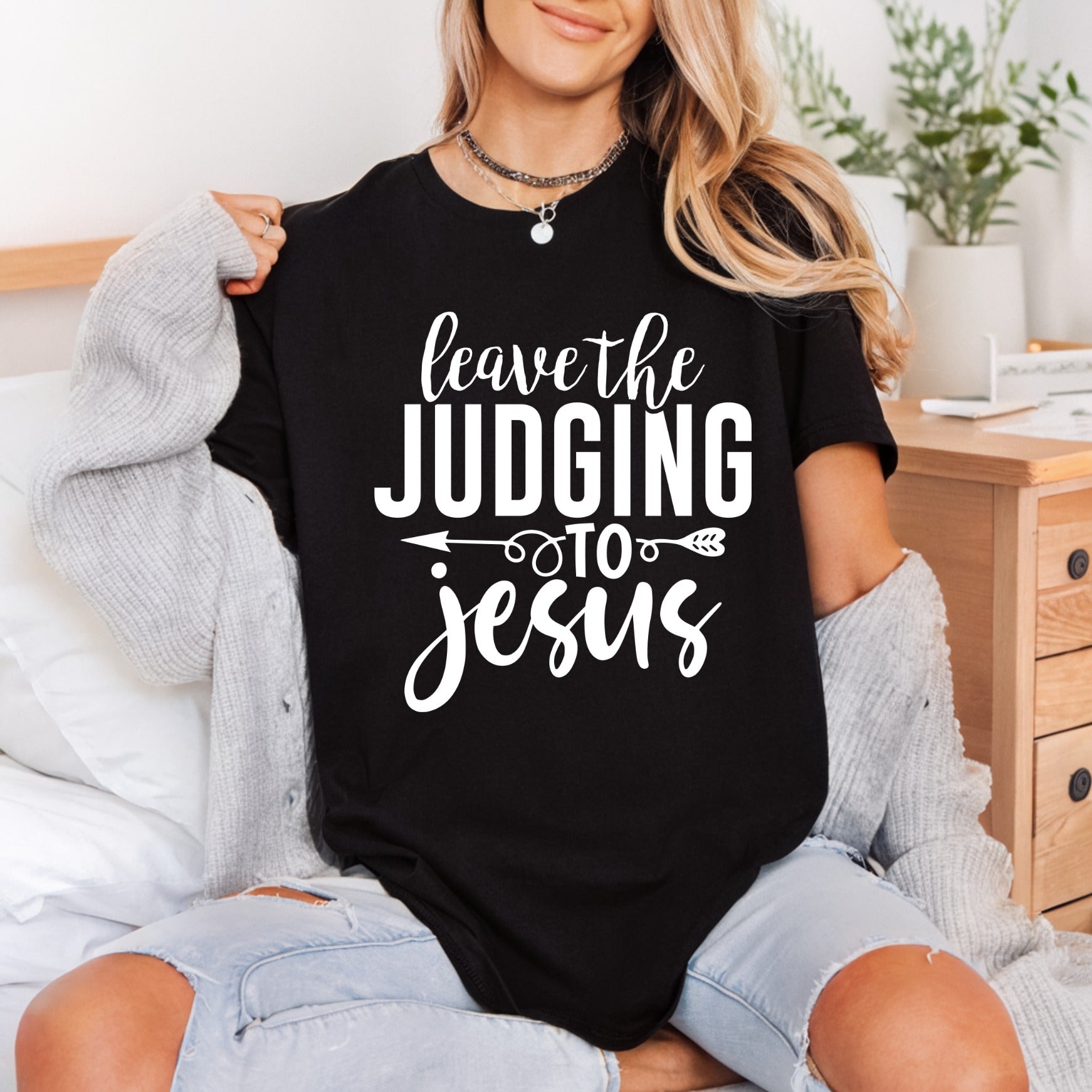 Leave Judging Faith-based Diy Christian Faith Ready to Press DTF Transfer for Dtf
