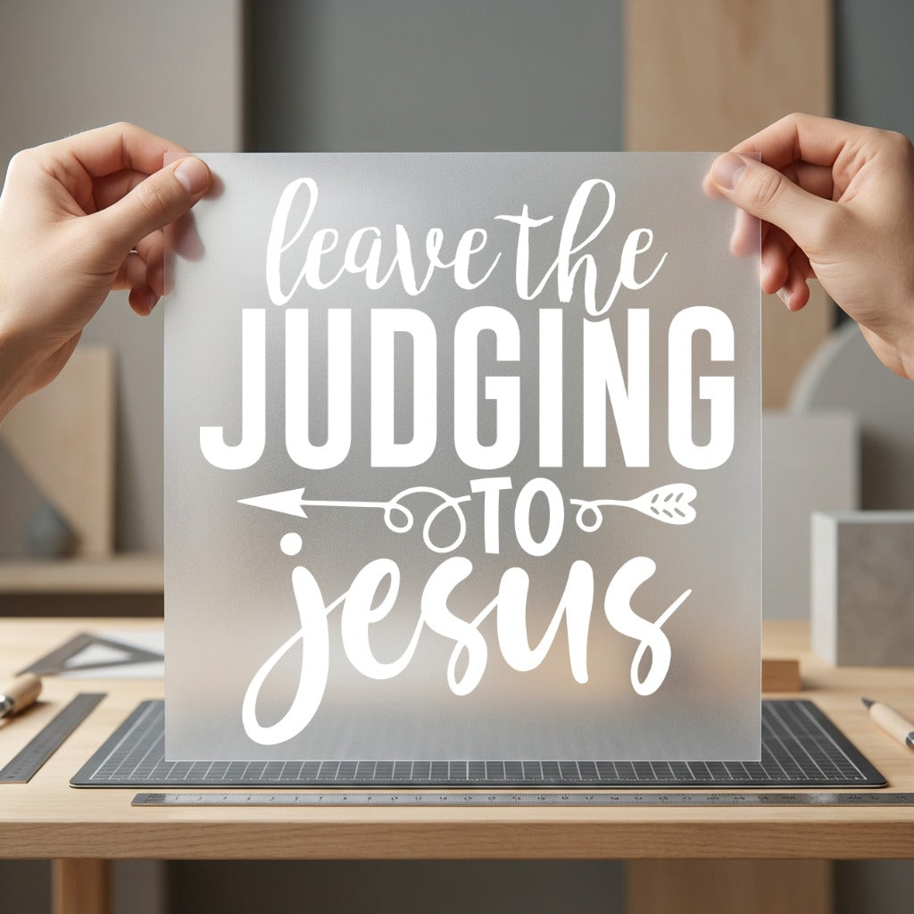 Leave Judging Faith-based Diy Christian Faith Ready to Press DTF Transfer for Dtf