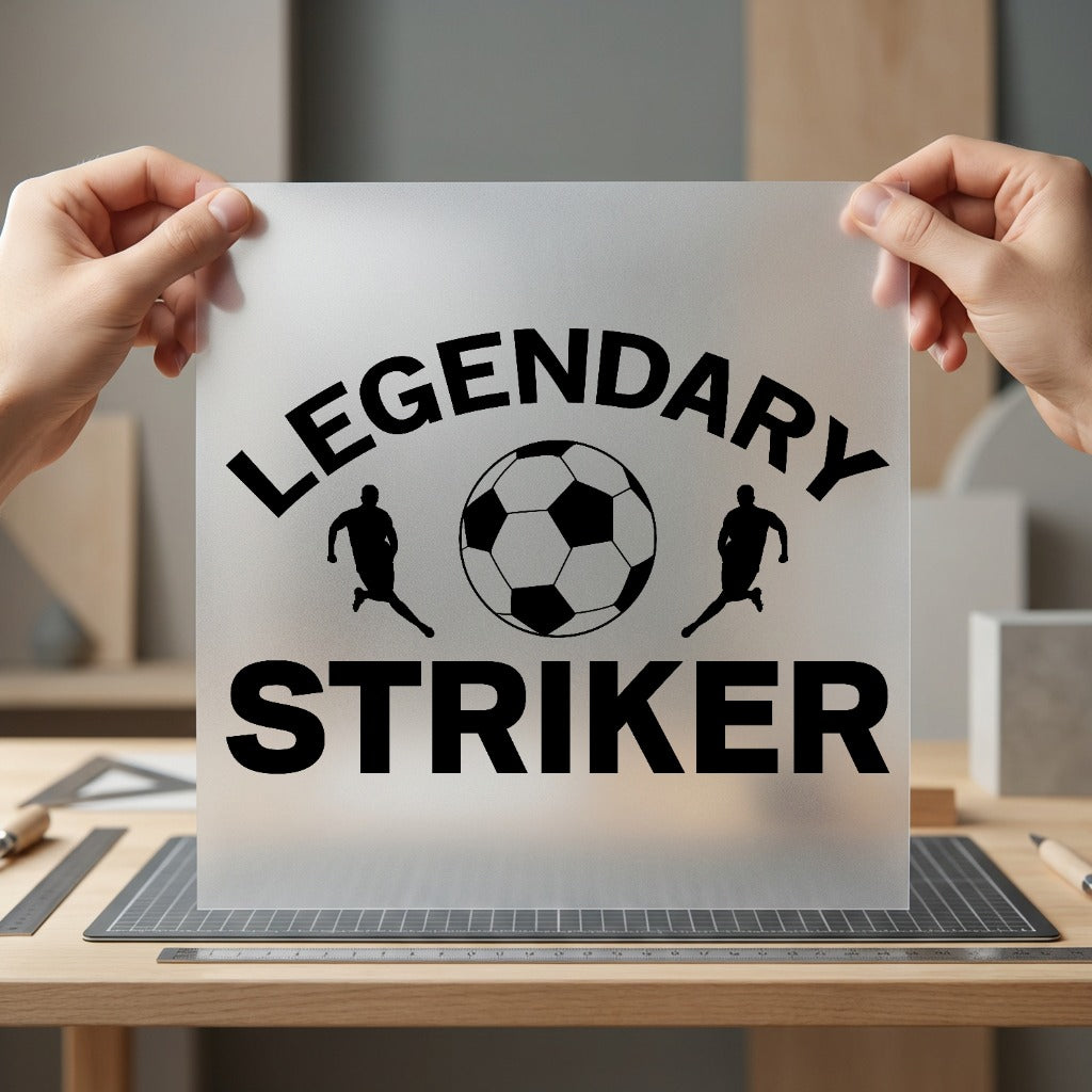 Legendary Striker Soccer Sports Fitness Ready to Press DTF Transfer for Dtf