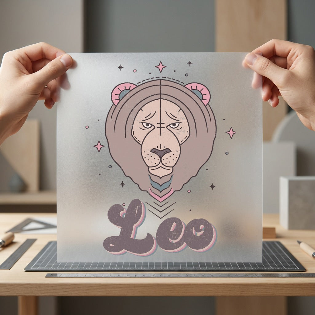 Leo Zodiac Lion Astrology Vintage Retro Ready to Press DTF Transfer for Dtf